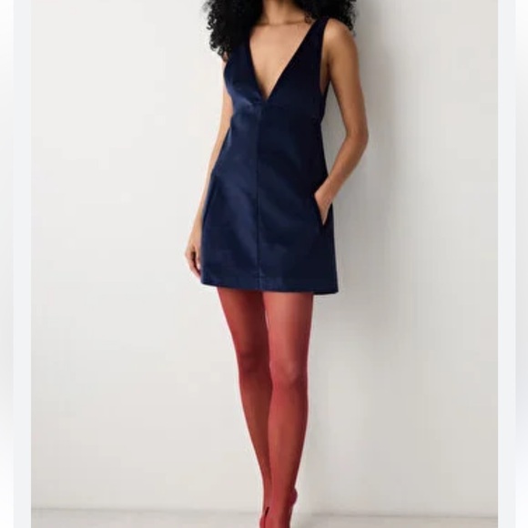 Zara Dresses & Skirts - NWT Zara Sapphire Blue Corduroy Mini Dress- Small